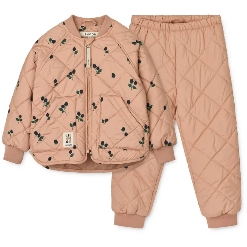 LIEWOOD Berry / Pale Tuscany / Embroidery Zella Thermo Sett Utförsäljning