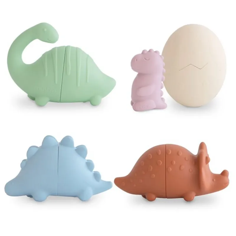 Reapris Mushie Dino Mold Free Bath Play Sett 5-Pack