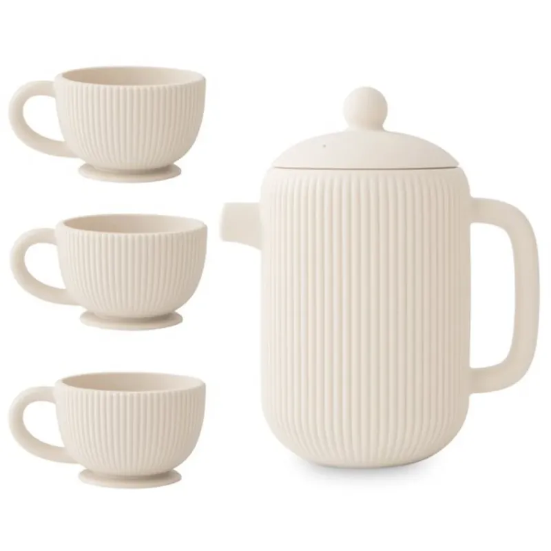 Sista chansen Mushie Shifting Sand Silikon Play Tea Sett