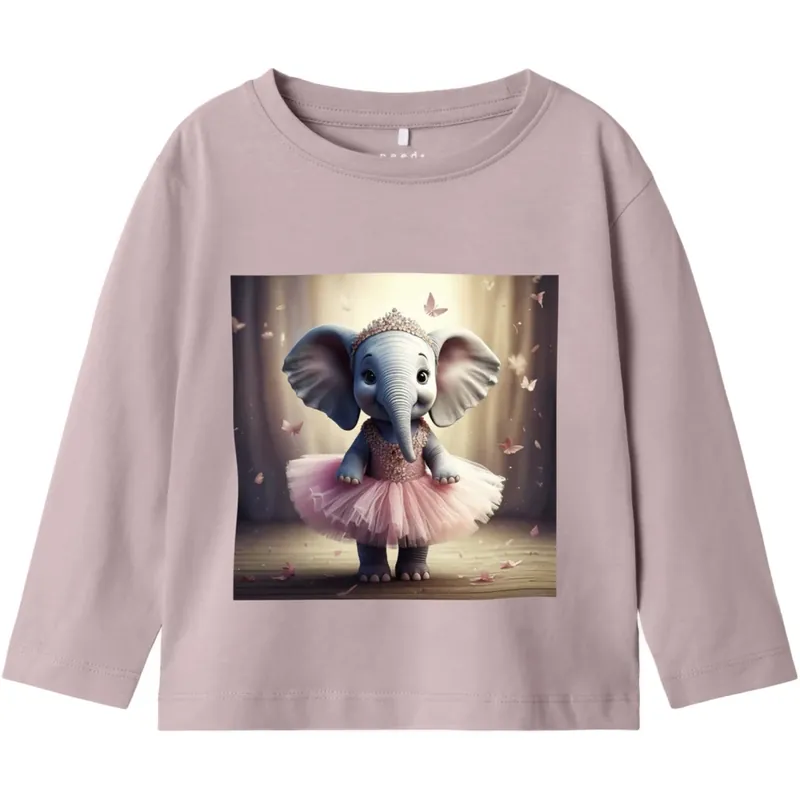 Name It Burnished Lilac Ballerina Elephant Nmfvotea Ls Nreg Topp Populär