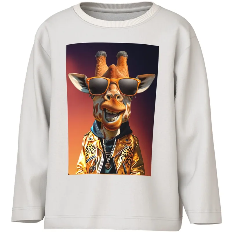 Name It Cloud Dancer Giraffe Nmmvoto Ls Nreg Topp prisnedsättning
