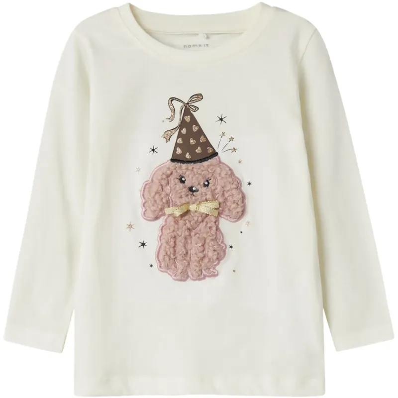 Snabb frakt Name It Cloud Dancer Nmfninna Ls Topp Box