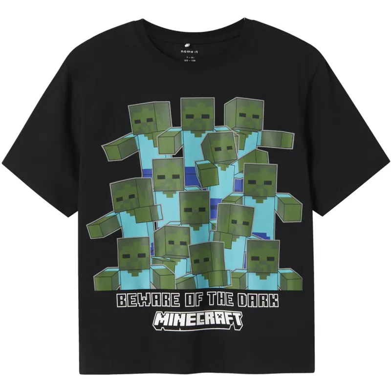Endast idag Name It Black Nkmsumba Minecraft Ss Nreg Topp Box Bfu