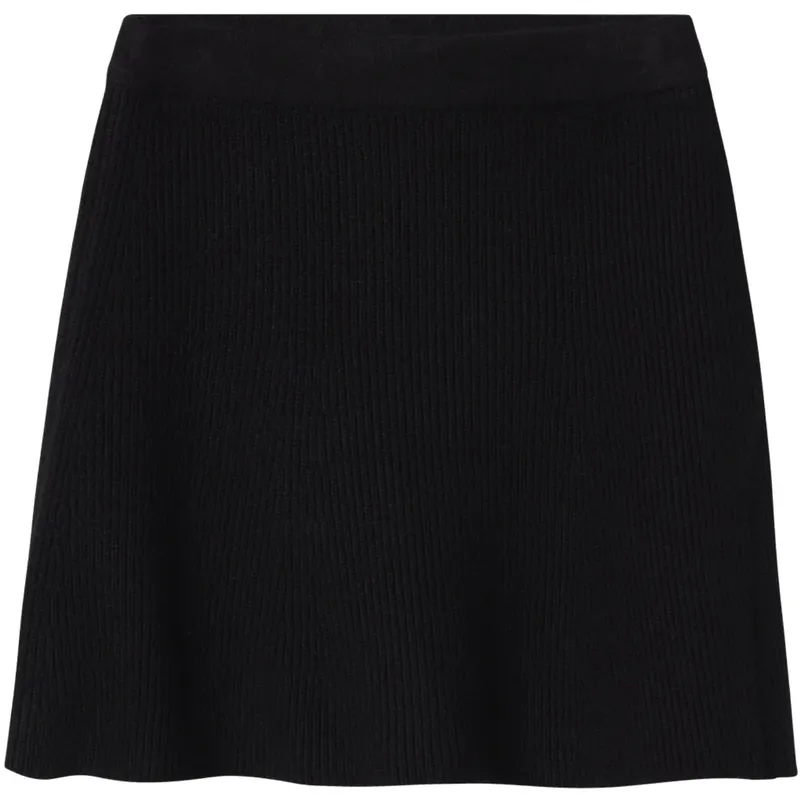 Name It Black Nkfnilla Stickad Kjol prisnedsättning