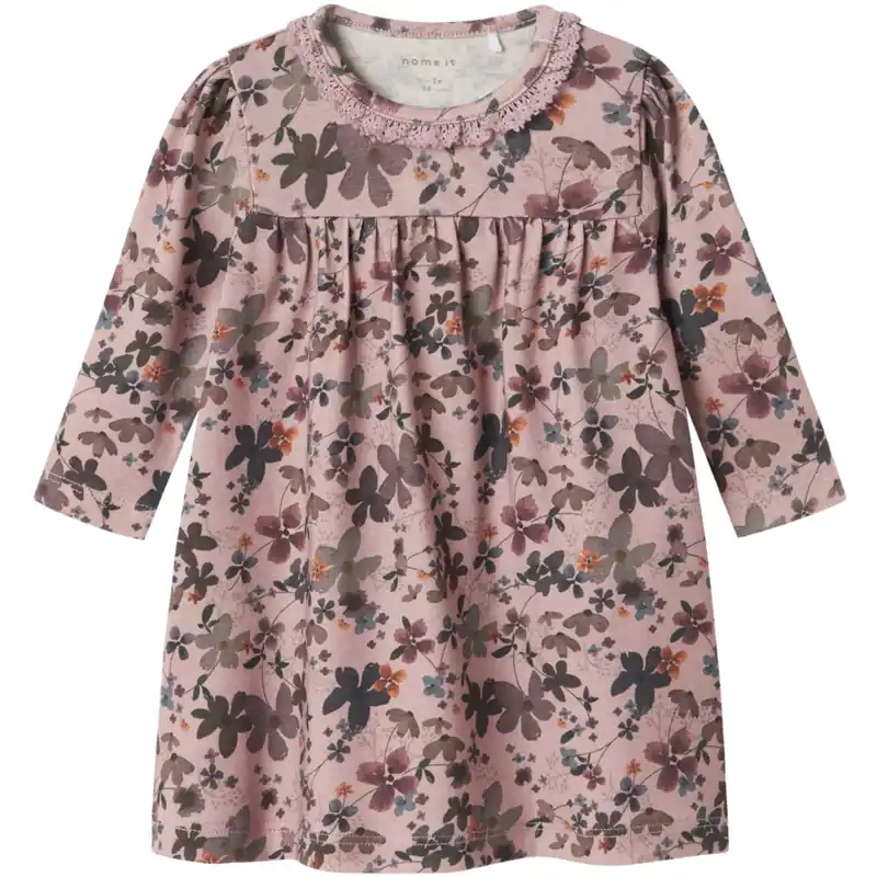 Billigare Name It Burnished Lilac Nbfnaline Ls Klänning