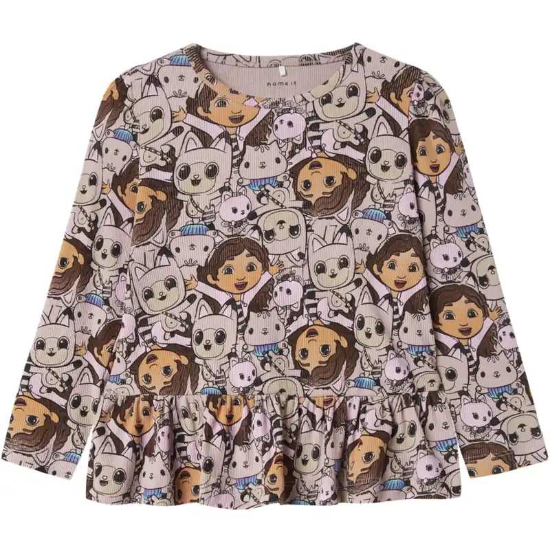 Billig Name It Burnished Lilac Nmfsemma Gabby Ls Topp Sky