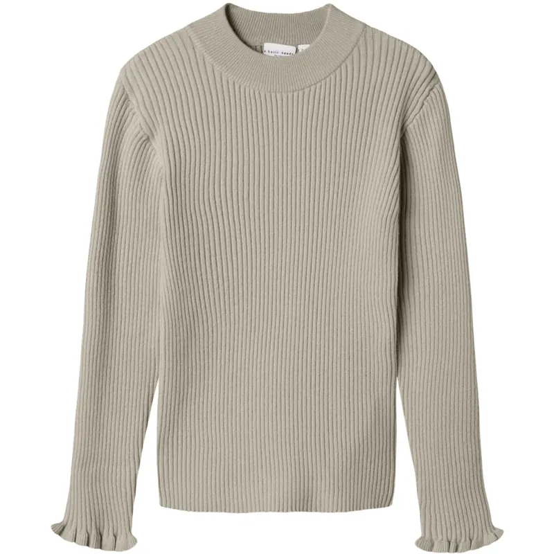 Name It Island Fossil Nkfvianna Ls Slim Stickad Snabb leverans