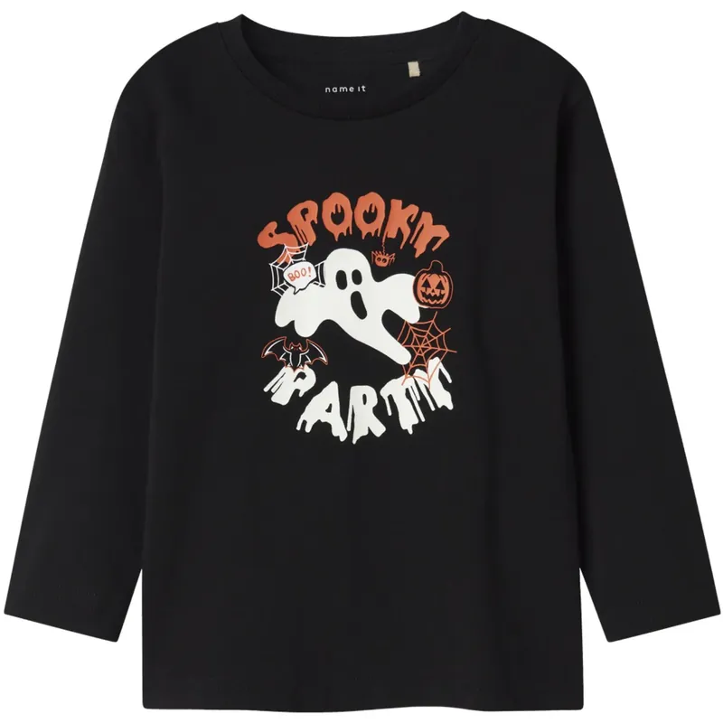 Premium Name It Black Nmmoskaro Ls Nreg Topp