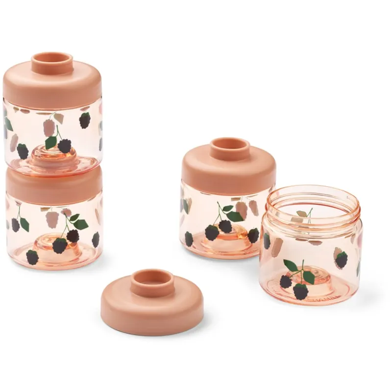 Säker betalning LIEWOOD Berry / Pale Tuscany Dominique Baby Food Tritan Boxes 100ML 4-Pack