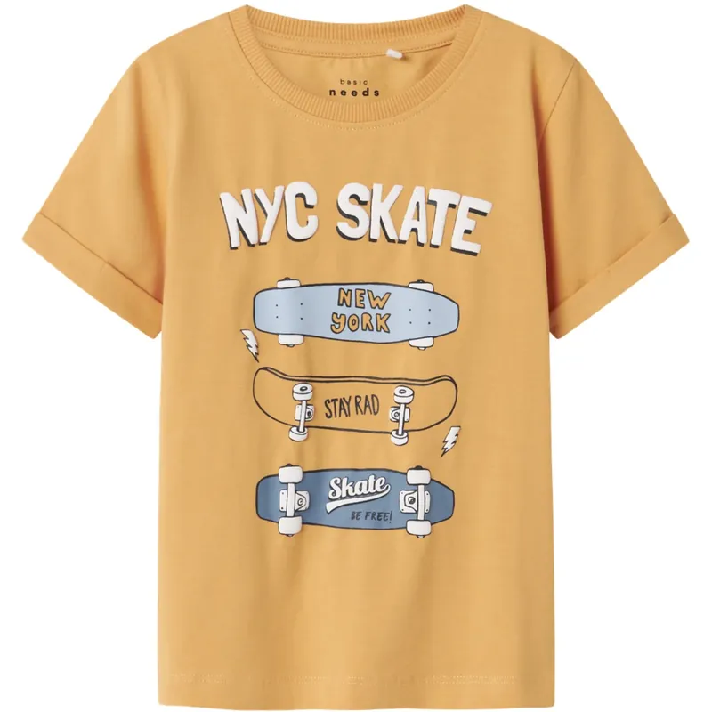 Name It Gold Earth Skateboards Nmmvux Ss Topp Premium