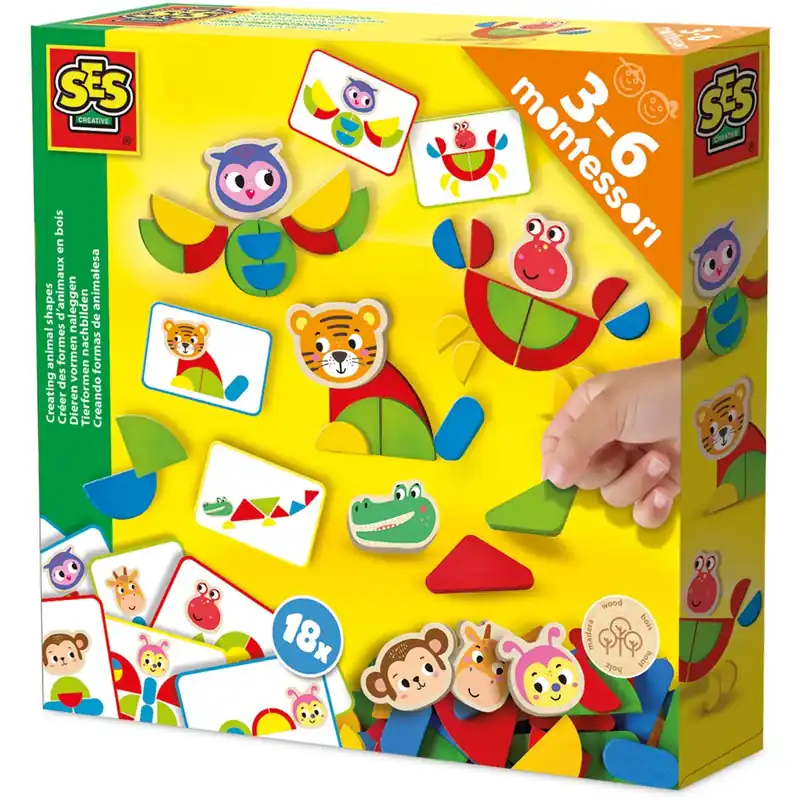 SES Creative Montessori Creative Djur Set prisnedsättning