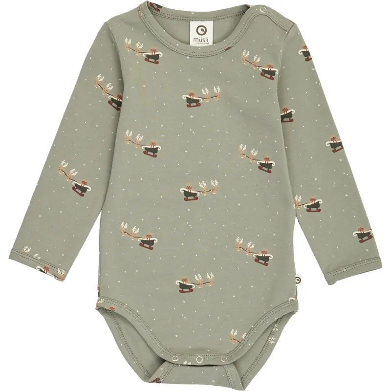 Müsli Shadow/ Deep Green/ Balsam Cream Christmas L/S Body Expressleverans
