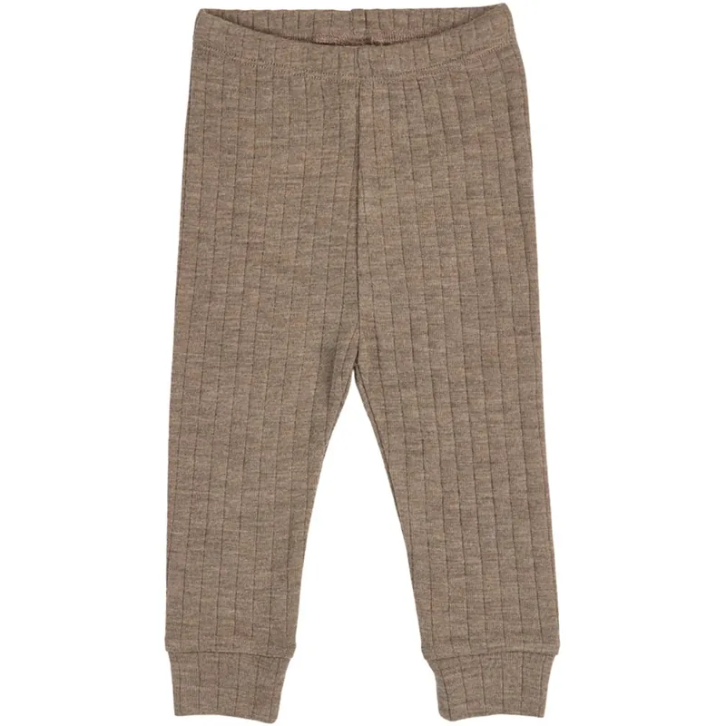 Müsli Walnut Melange Woolly Rib Cuff Byxor Begränsad tid