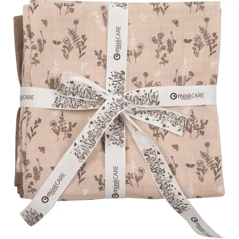 Müsli Nightingale/ Balsam Cream/ Walnut Flora Cloth Diaper 2-Pack Rabatter