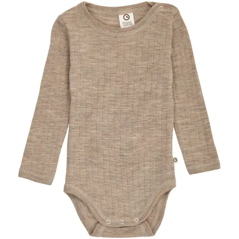 Müsli Balsam Melange Woolly Rib L/S Body Endast denna vecka