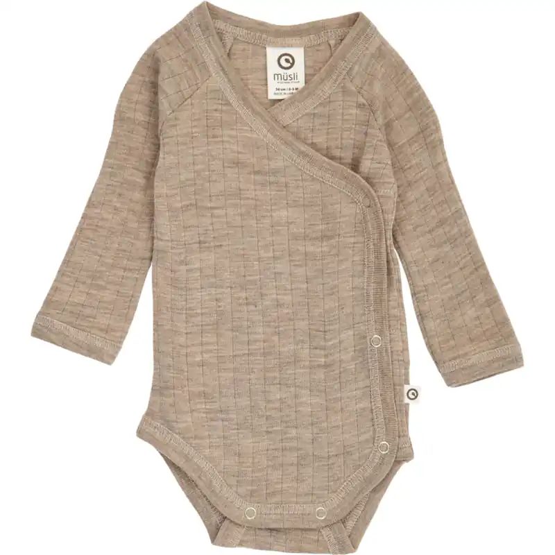 Müsli Balsam Melange Woolly Rib Omlott L/S Body Populär