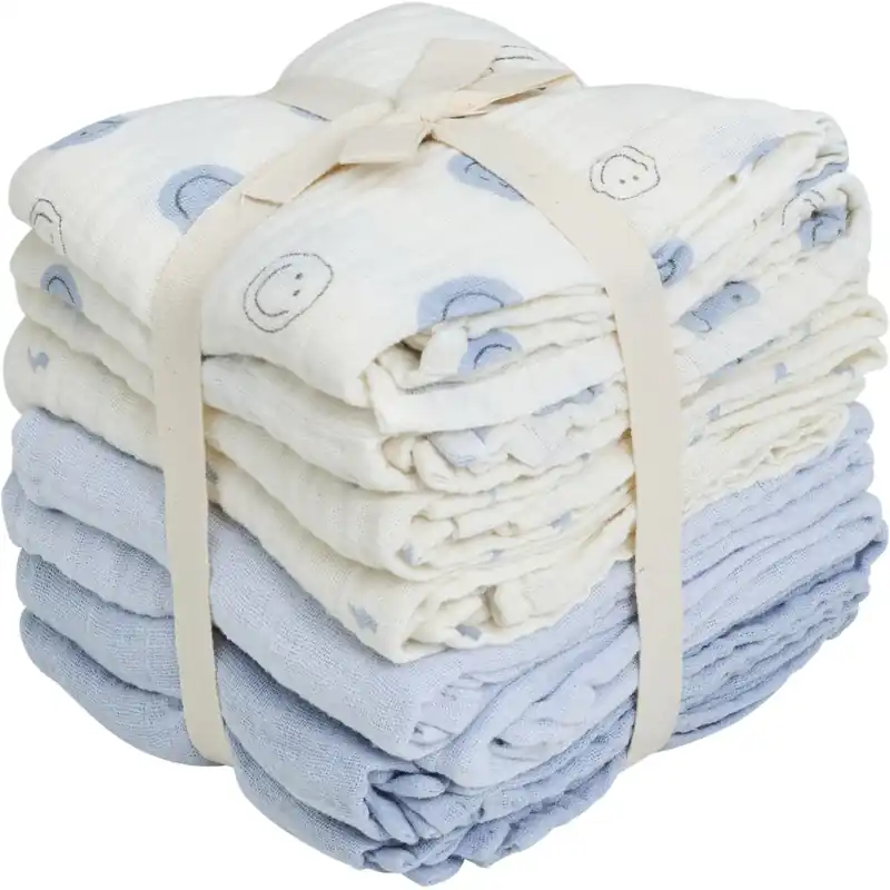 Beställ idag Pippi Celestial Blue Muslin Cloth (8-Pack)