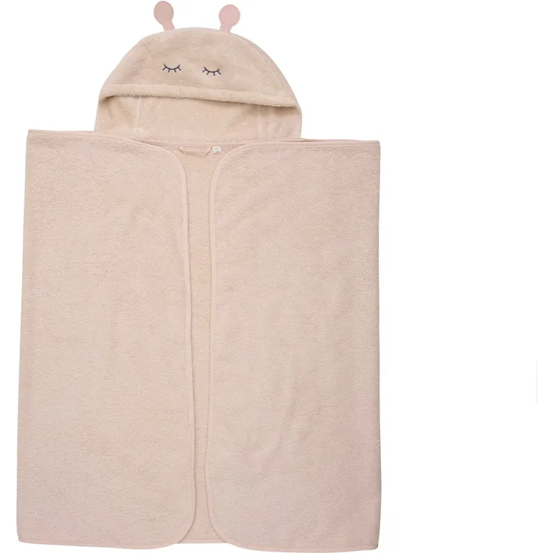 Pippi Rose Dust Hooded Bath Handduk Fynd