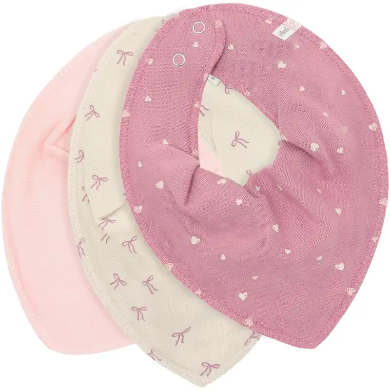 Beställ nu Pippi Mauve Orchid Bandana Tyg Haklapp Girl - Aop (3-Pack)