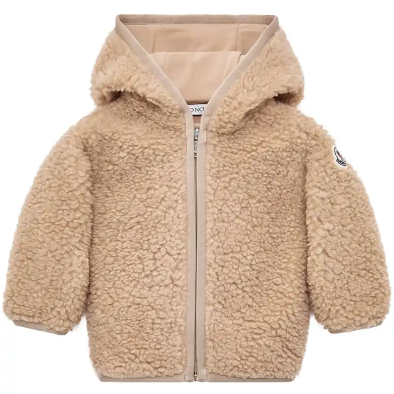 Moncler Brown Zip Up Cardigan Nedsatt pris