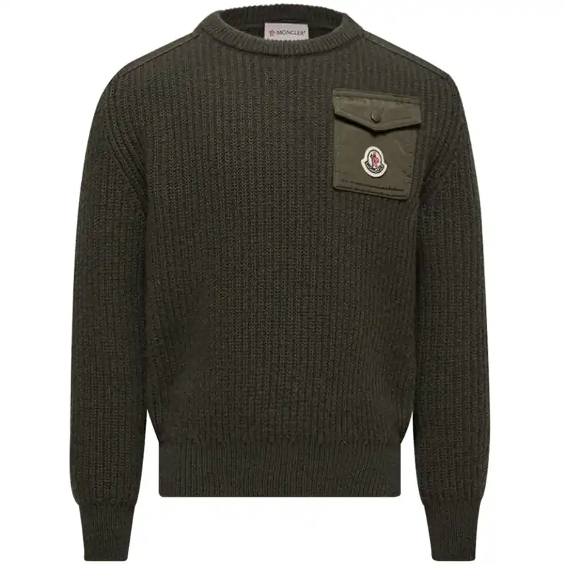 Moncler Dark Green Crew Neck Kampanj