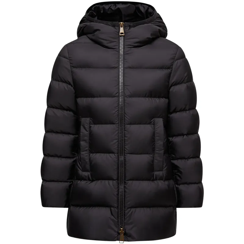 Moncler Black Barend Long Täcka Nedsatt pris