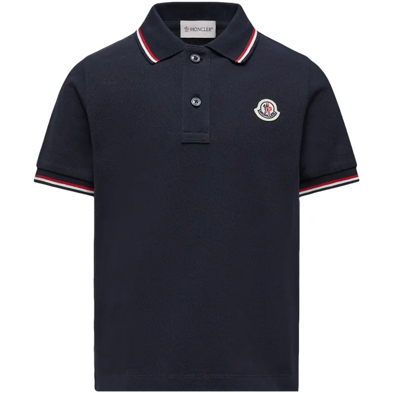 Snabb leverans Moncler Navy Ss Pikétröja