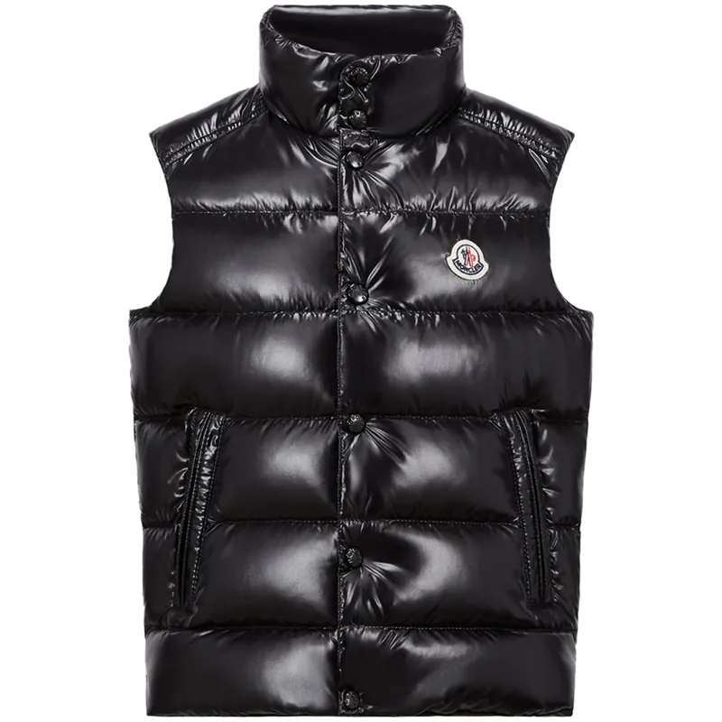 Moncler Black Tib Väst Lågt pris