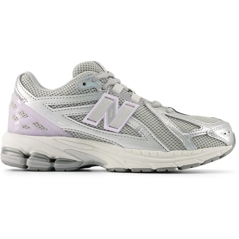 New Balance Silver Metallic 1906 Kids Lace Sneakers Populär