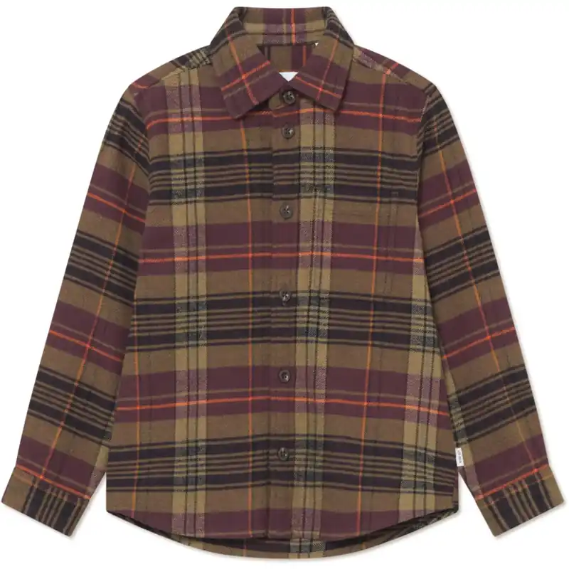 Billigare Les Deux Kids Fudge Lennon Check Overshirt KIDS