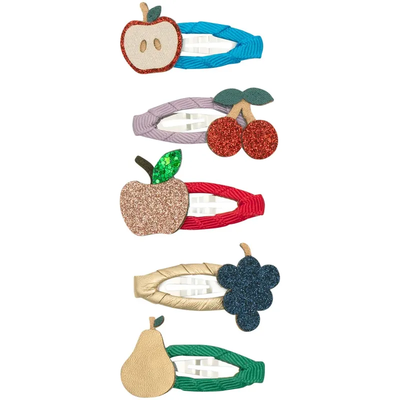 Endast denna vecka Mimi & Lula 5 Hårspænder - Mini Fruity Mushroom Village