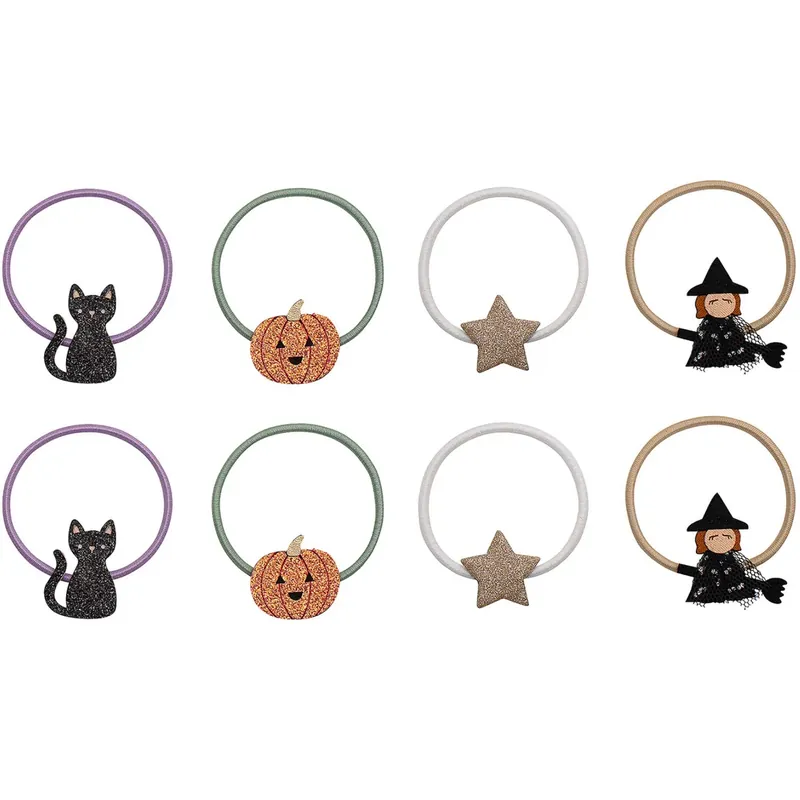 Billig Mimi & Lula 8 Hårelastikker - Mini Halloween