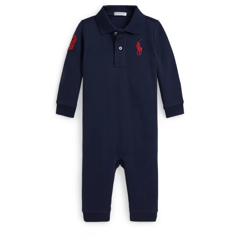 Köp online Ralph Lauren Baby Refined Navy Baby Boy Coverall
