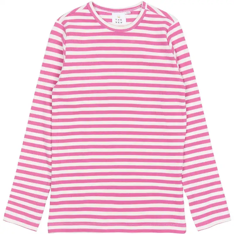 The New Ibis Rose Striped TNMoore L_S Rib Tee Beställ nu
