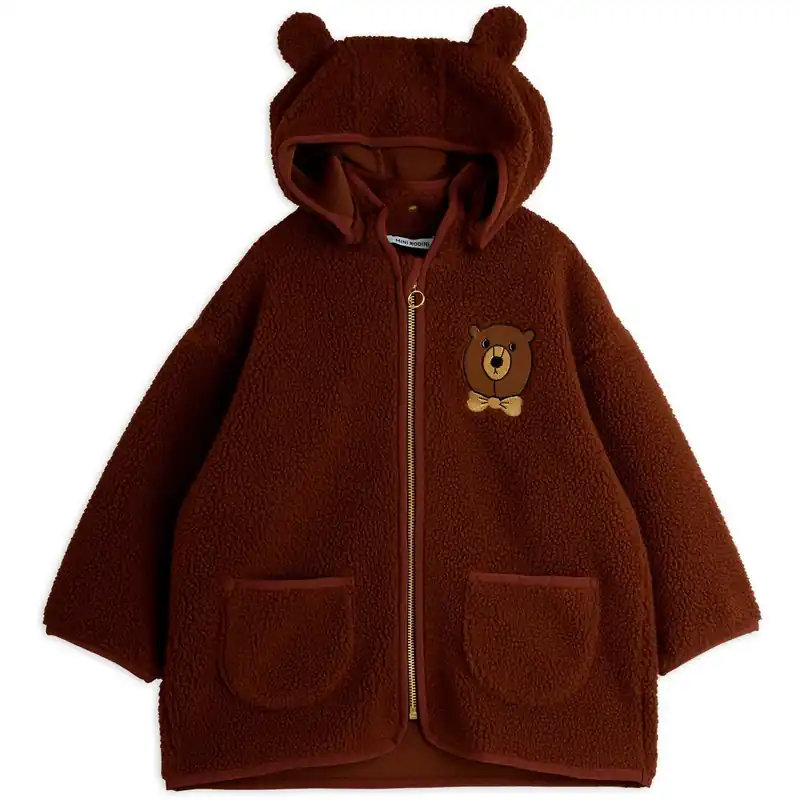 Erbjudande Mini Rodini Brown Björn Emb Pile Jacka