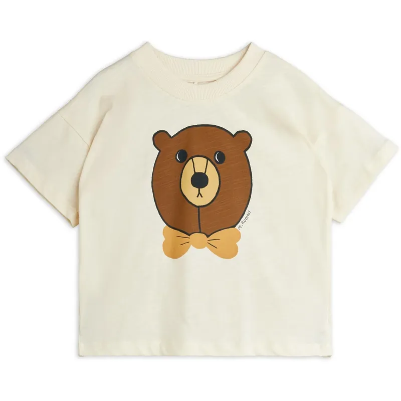 Mini Rodini Offwhite Björn Sp Ss Tee Köp nu