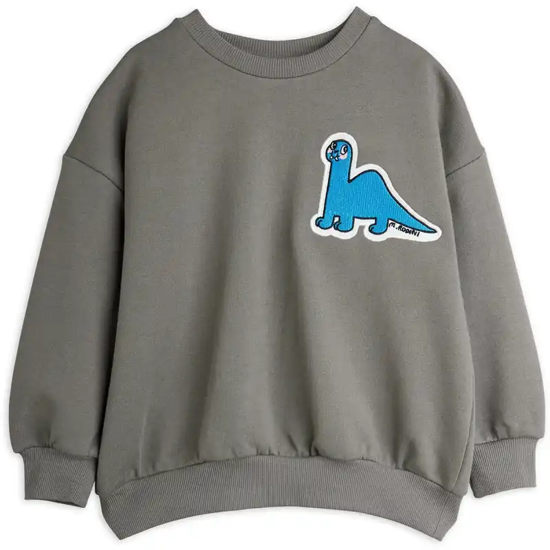 Erbjudandepris Mini Rodini Grey Dino Patch Sweatshirt