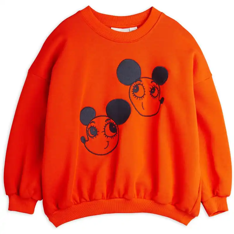 Billigare Mini Rodini Red Ritzratz Emb Sweatshirt