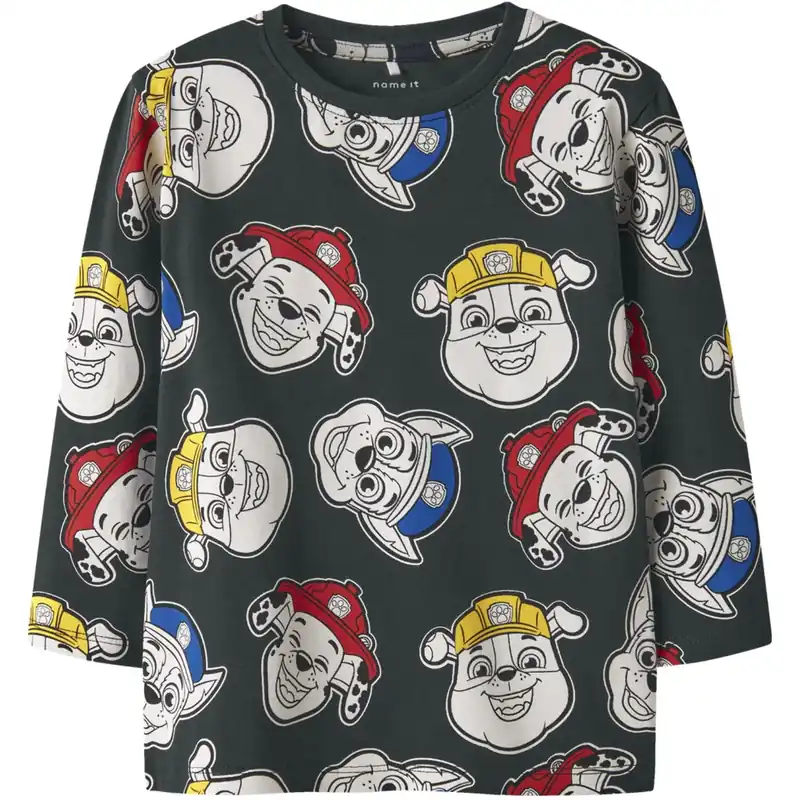 Name It Urban Chic AOP Nmmjorgen Paw Ls Nreg Topp Cplg Handla nu
