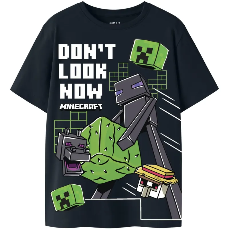 Erbjudandepris Name It Black Nkmjuke Minecraft Ss Nreg Topp Box Bfu
