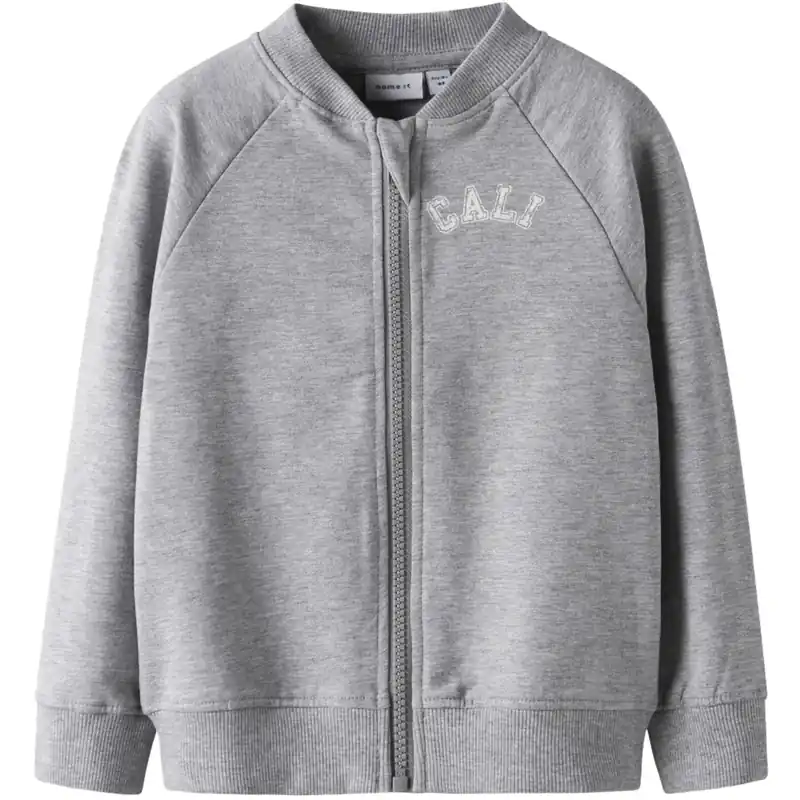 Name It Grey Melange Nmmtalli Nreg Sweat Card Unb Expressleverans