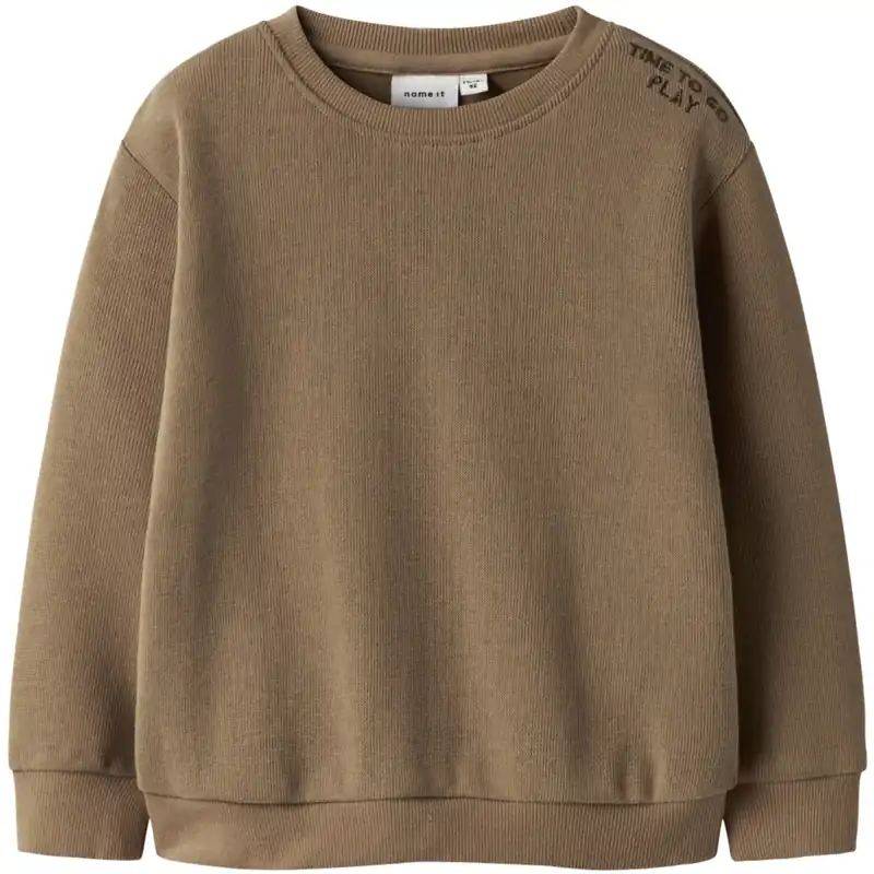 Beställ idag Name It Toasted Coconut Nmmtobear Ls Nreg Sweat Unb