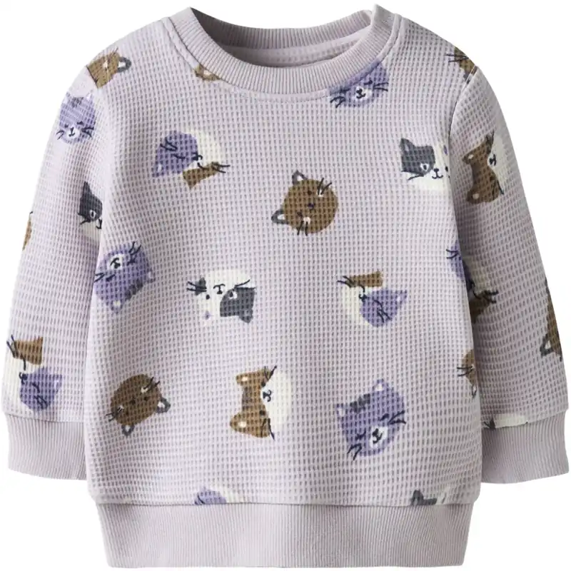 Outlet Name It Lilac Marble Nbftammie Ls O-Neck