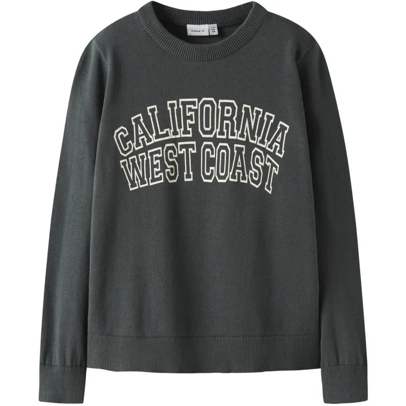 Nyhet Name It Urban Chic Nkmtamlin Ls Loose Stickad Box
