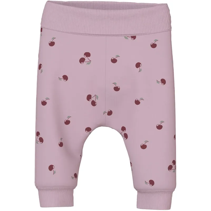 Expressleverans Name It Dawn Pink Cherry Nbfvimone Sweat Byxor Box Bru