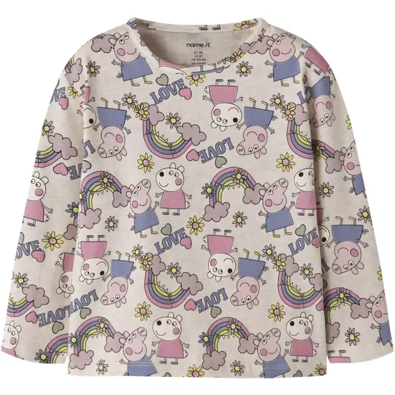 Name It Peyote Melange Nmfdarsy Peppa Ls Nreg Topp Cplg Trygg betalning