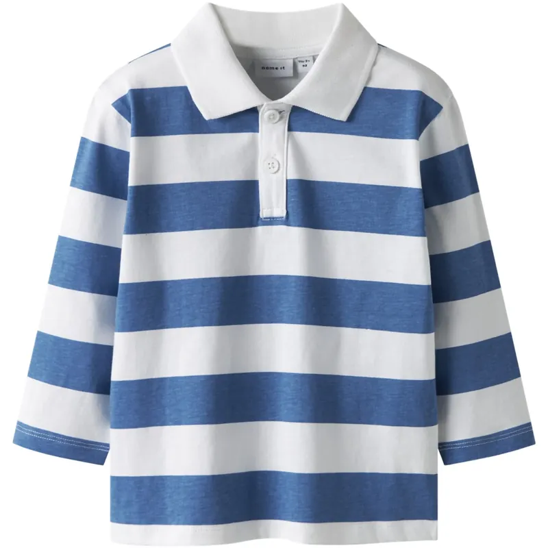 Snabb leverans Name It Star Sapphire Nmmbenni Ls Nreg Pikétröja Pb