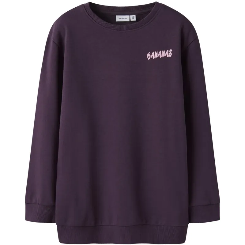 Name It Blackberry Wine Nkfbellis Ls Nreg Sweat Unb Box Pb Erbjudandepris
