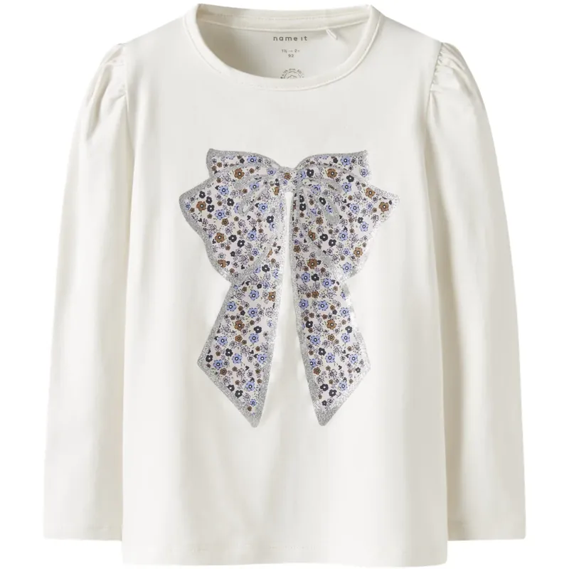 Bästa pris Name It Cloud Dancer Nmftally Ls Topp