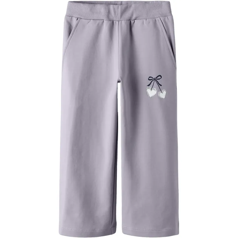 Expressleverans Name It Lavender Gray Nmfbasalt Sweat Wide Byxor Bru